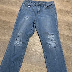 Universal Threads distressed, cropped jeans. Cute.